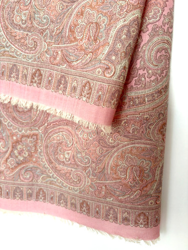 Vintage wool scarf dusty pink - vintage,