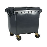 Wheelie bin with flat lid - wheelie, 1100