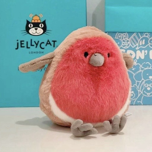 New jellycat plum robin bird - new,