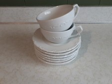 Gibson White Porcelain 3 Cups