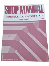 Honda Concerto Supplement 1993