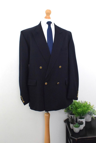 Dior navy gold button - navy,