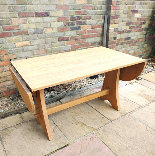 Solid oak wood rectangular - solid,