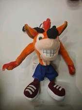 Rare 1998 Resaurus Crash Bandicoot Plush Keychain Soft Toy Collectable