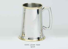 Pewter Tankard 1pt- Plain with