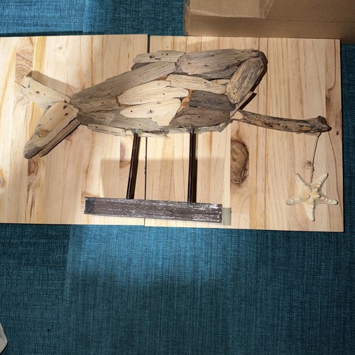 Driftwood mosaic fish - driftwood,