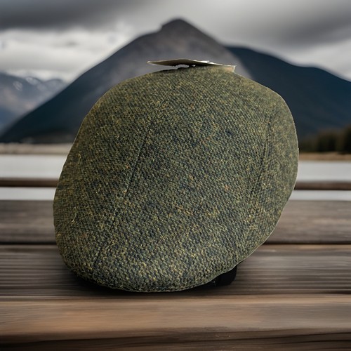 Tweed hat flat cap unisex - ~,