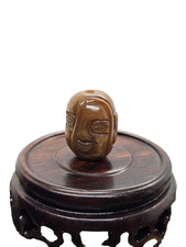 Japanese Agate Ojime Bead Mask