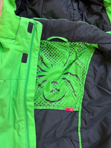 Green spyder ski jacket - green,