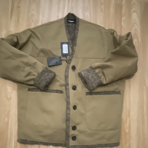 Dsquared2 beige canvas button - beige,