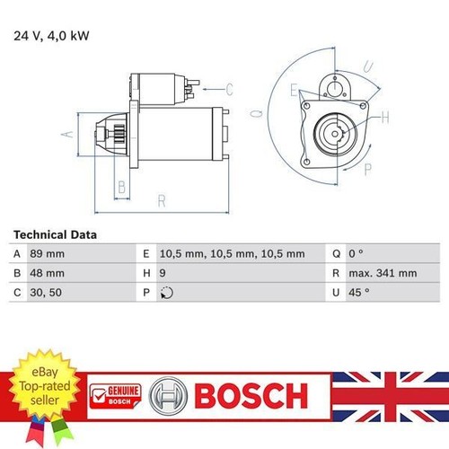 Bosch starter for scania - starter, 2
