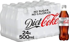 Diet Coke 24 x 500ml Bottles 500 ml (Pack of 24) 