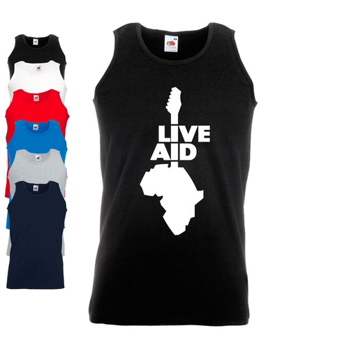 Live aid vest 80s rock - live, |