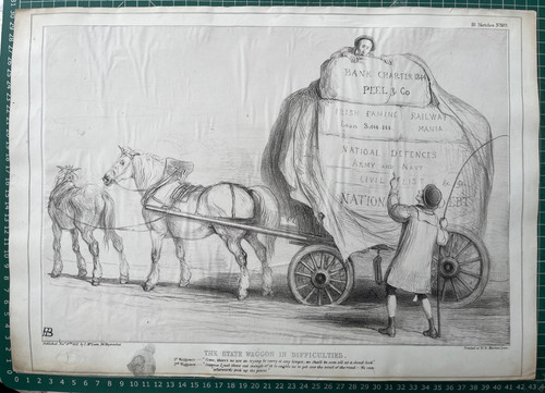 1847 antique satirical print - antique,
