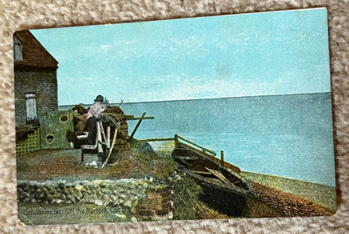 Antique postcard norfolk coast - postcard,