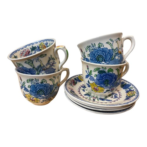 Masons regency blue peony - blue,
