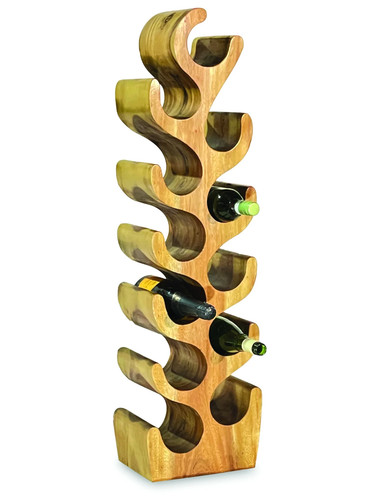 Wooden wine rack - suar, wood