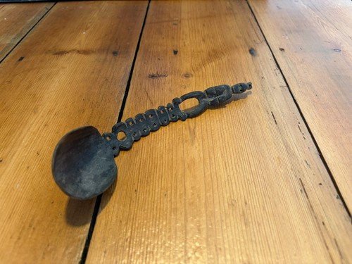 Vintage hand carved buffalo - hand,