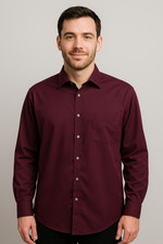 Van Heusen Maroon Dress Shirt