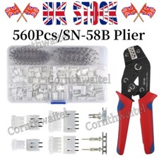 560PCS 2.54mm JST-XH Connector Kit Adapter Cable Wire Terminal Socket Set UK