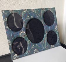  Liberty London Multi Photo Frame Hera Peacock Tana Lawn 26cm X 21  England