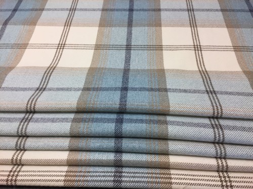 Balmoral sky blue tartan made - sky,