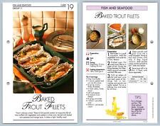 Baked Trout Fillets #19 Fish - Simply Delicious 1992 IMP Ltd Recipe Card