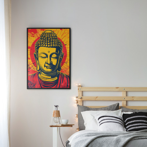 Pop art buddha print buddhist - pop,
