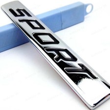 3D Sport Car Logo Chrome
