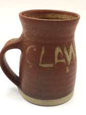 Rashleigh Studio Pottery Cornwall Coffee Tea Rustic Unglazed Mug - Marked