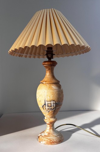 Vintage turned stone table - vintage,