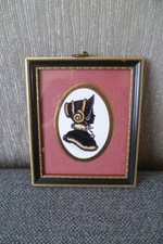 Vintage Silhouette Signed Enid Elliott Linder Miss Henrietta Framed Portrait