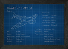 Hawker Tempest Framed Wall Art