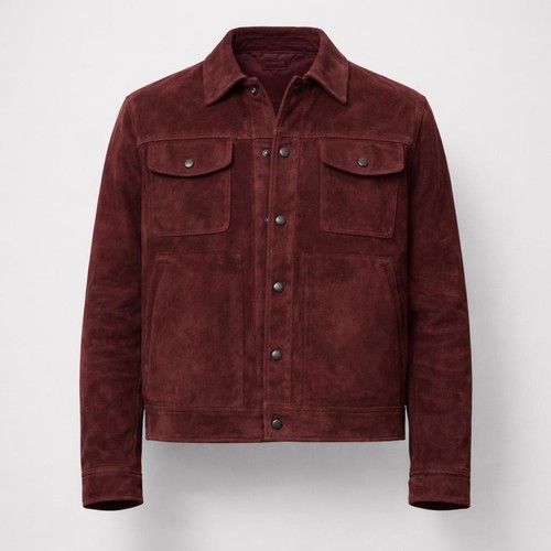 Men brown soft lamb - brown, genuine