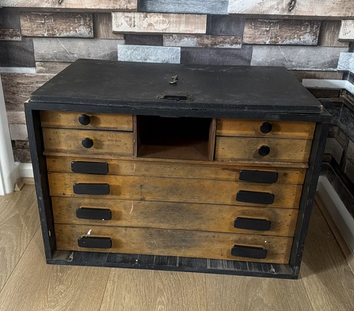 Vintage engineers wooden - engineers, chest