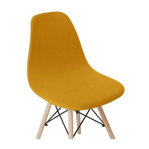 Solid color shell chair - chair, cover