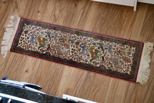 Persian silk runner rug - runner,