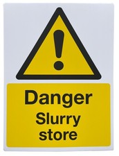 Danger slurry store - danger,