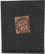 BRITISH OLD STAMPS QUEEN VICTORIA  1866 4d VERMILION PLATE 8  F-H SG.94 USED 