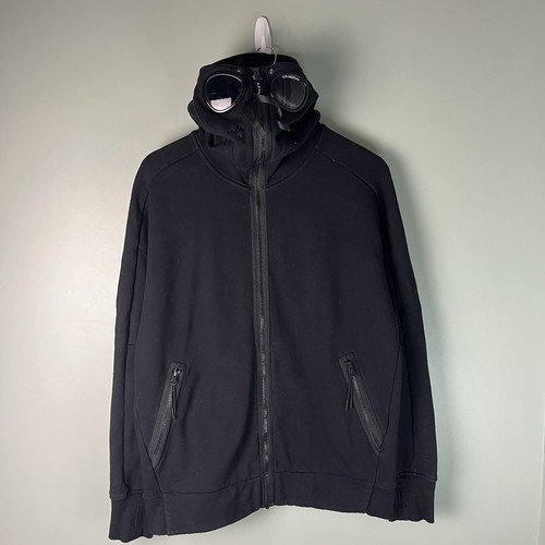 Company black goggle hoodie - cp,