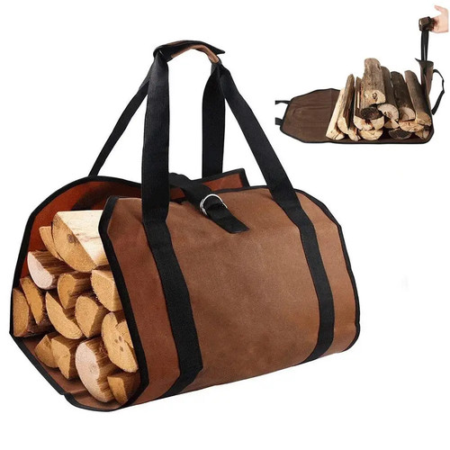 Canvas log carrier - canvas, bags