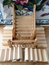 QUANTITY of 1/6th Scale DOLLS HOUSE WOODEN STAIRS & RAILING