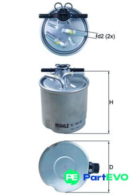 Knecht fuel filter kl44040 - knecht, for