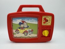NODDY & BIG EARS~ Musical Television Wind Up Toy Moving Screen Vintage