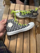Size 4 Converse Hi Tops Marimekko Black And White Polka Dot Rare Limited Edition