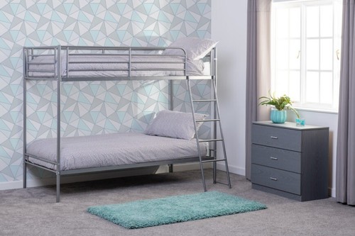 Brandon metal single 3ft bunk - single,