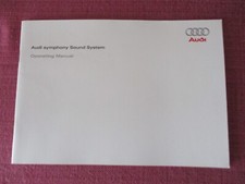 (2009) AUDI SYMPHONY AUDIO HANDBOOK. A3 A4 A5 A6 A8 R8 Q5 Q7 TT ALLROAD RS S 