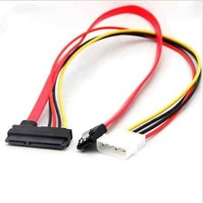 sata combo cable 7+15 22 Pin Power/Data to 4-Pin IDE Molex & Sata Port Connector