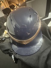 Charles Owen Halo Navy & Rose Gold Riding Hat