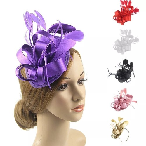 Flower hair clip feathers - flower,